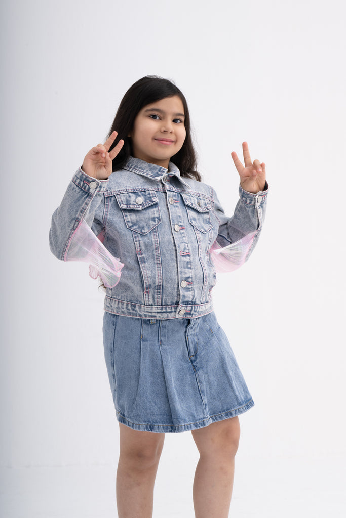 Cute and Classy Denim Jacket for Young Fashionistas