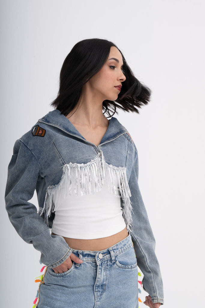 Crop Top with Tassels