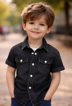 Custom Kids Denim Shirt