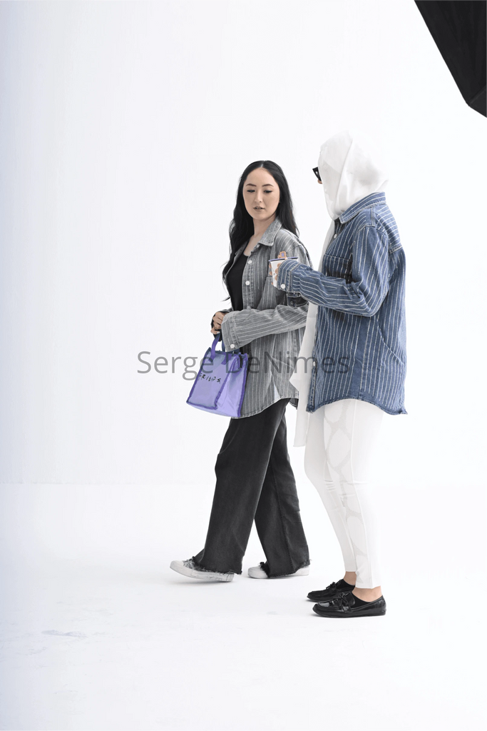 Bling Pinstripe Denim Jackets – “The One with the Sparkle”