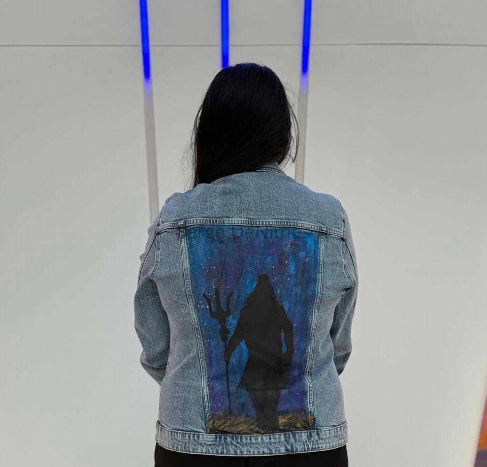 Rudraksh Denim Jacket - Inspired by the Divine energy of Lord Shiva