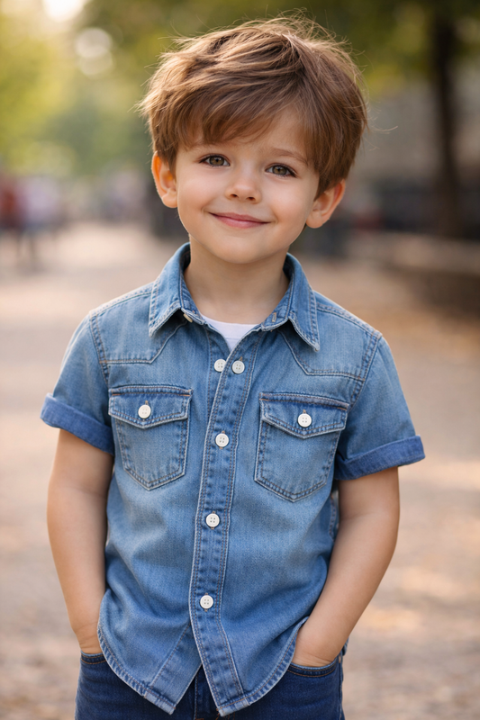 Custom Kids Denim Shirt