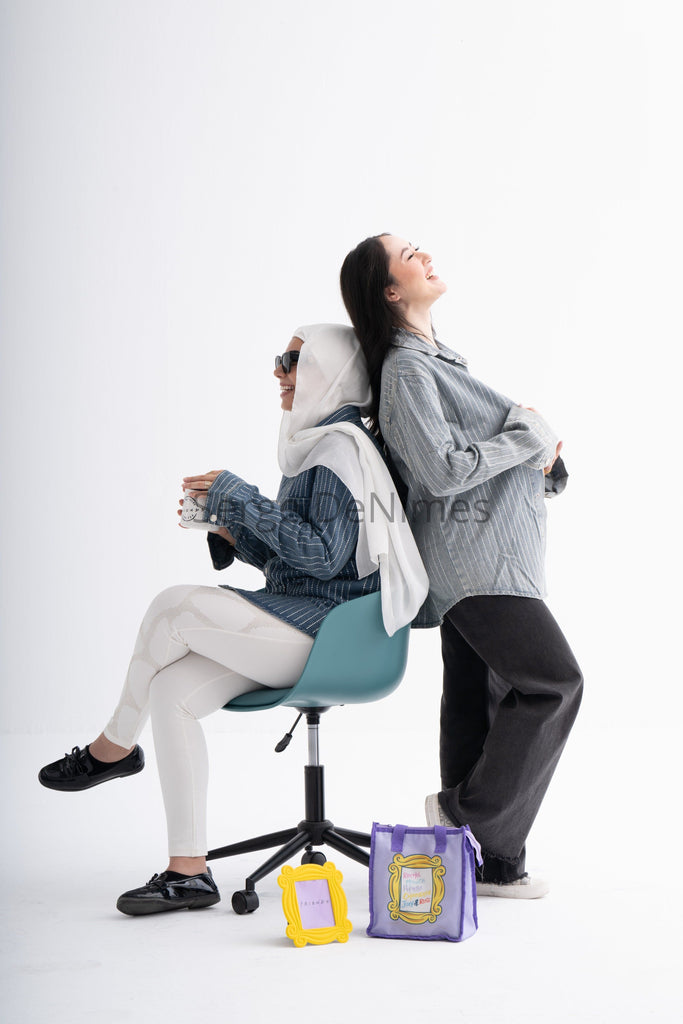 Bling Pinstripe Denim Jackets – “The One with the Sparkle”