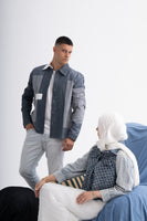 Dual Color Men's Denim Shirt