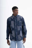 Men's Patchwork Denim Jacket