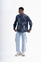 Men's Patchwork Denim Jacket