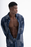 Men's Patchwork Denim Jacket