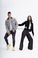 Women's Black Denim Jacket – Rock Edition