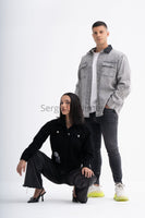 Women's Black Denim Jacket – Rock Edition