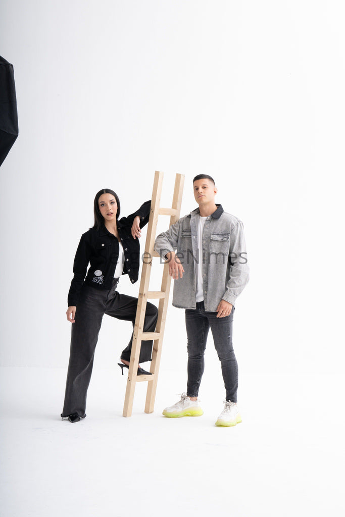 Women's Black Denim Jacket – Rock Edition