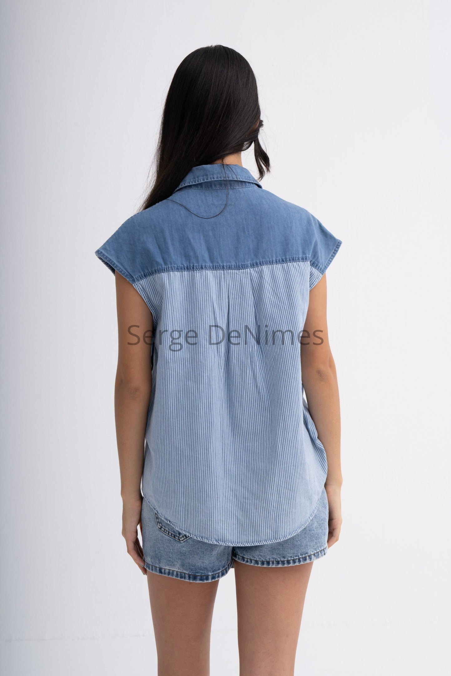 Denim Cotton Vest Top