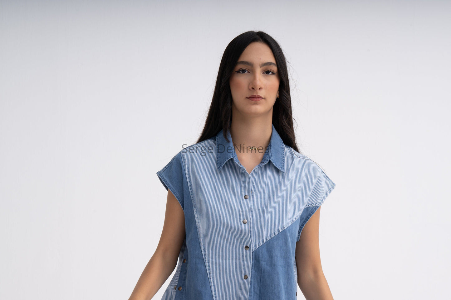 Denim Cotton Vest Top