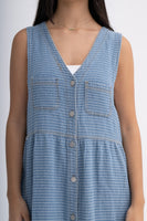 Cotton Denim Loose-Fit Dress