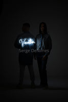 LED "Vacation" Denim Jacket – Unisex Statement Piece