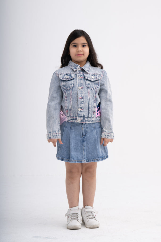 Cute and Classy Denim Jacket for Young Fashionistas