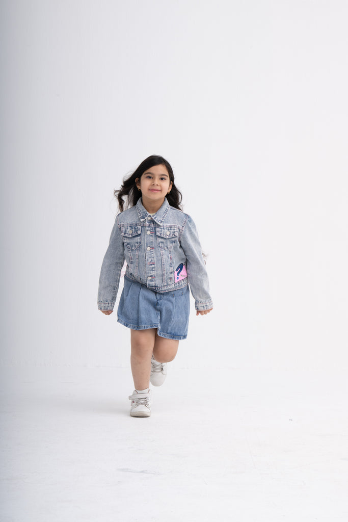 Cute and Classy Denim Jacket for Young Fashionistas