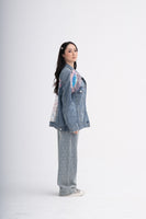 Half-and-Half Concept Denim Jacket