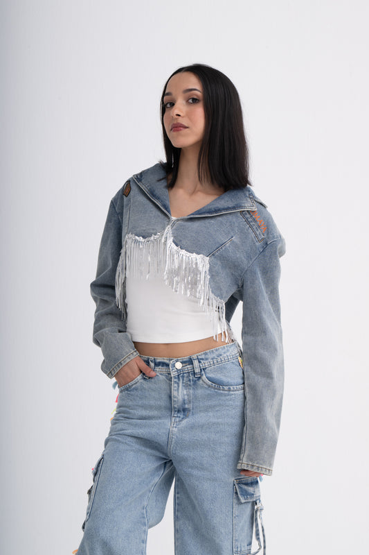 Crop Top with Tassels