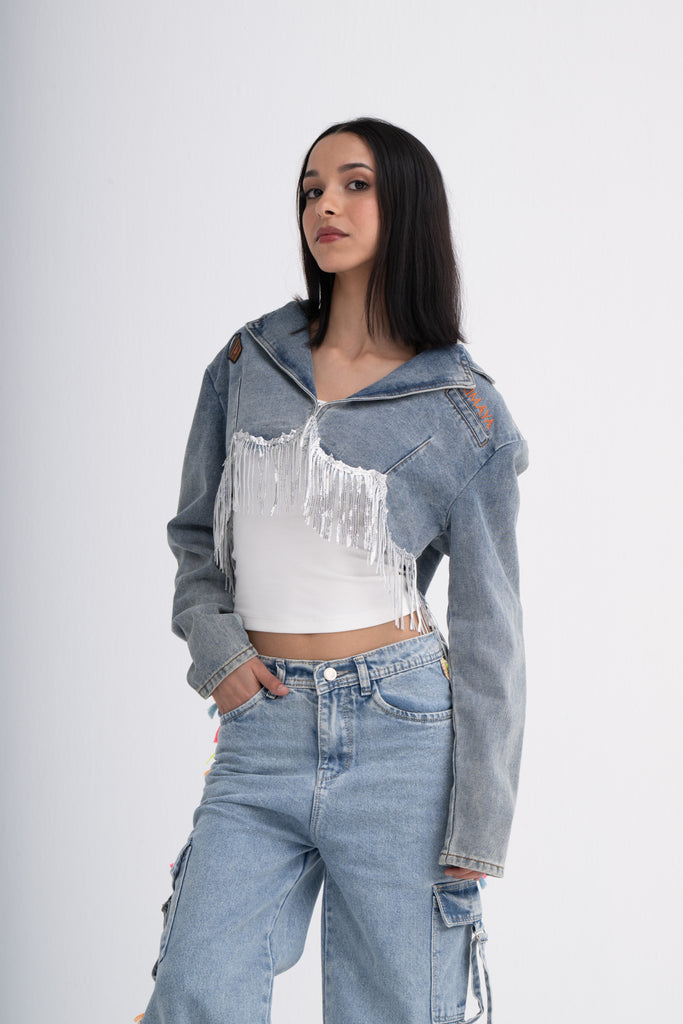 Crop Top with Tassels