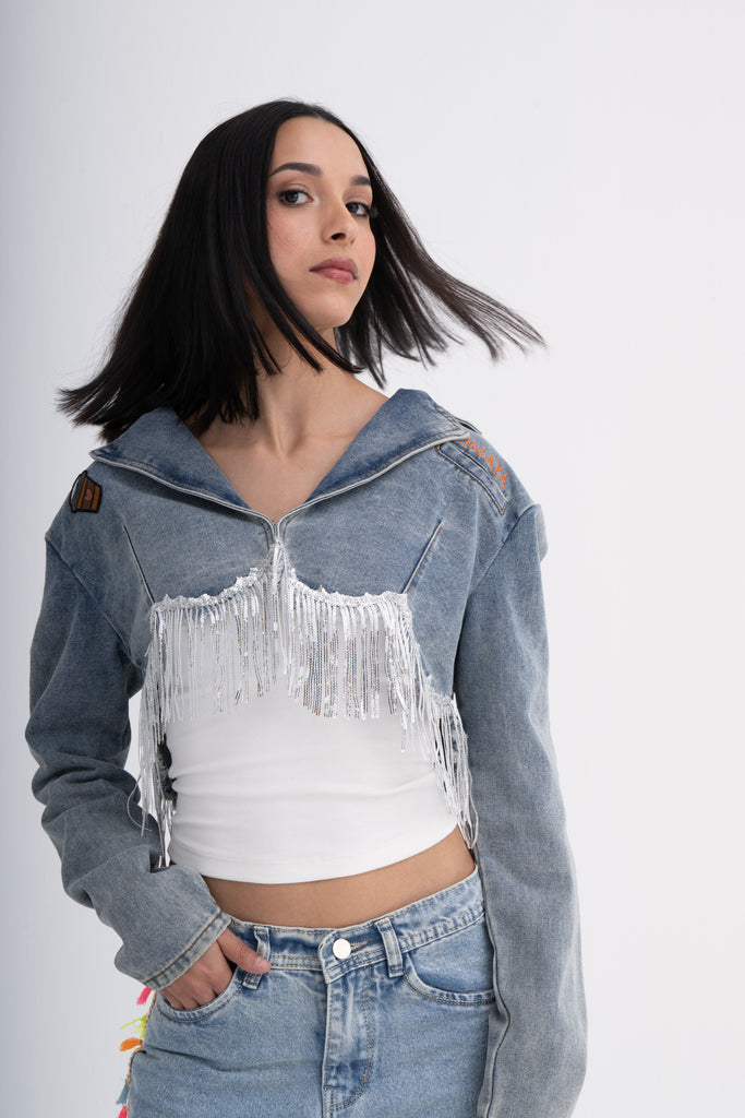 Crop Top with Tassels