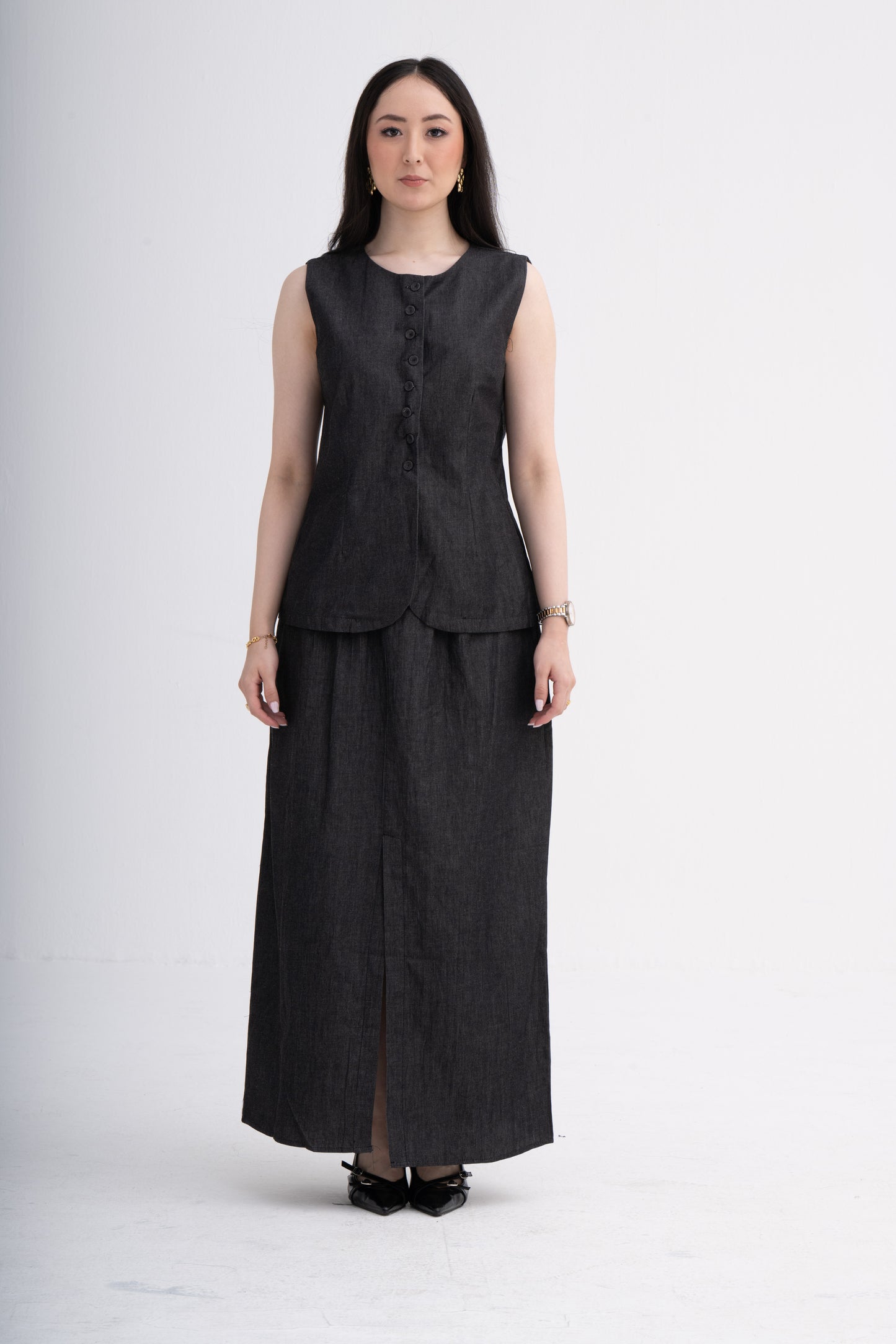 Corporate Wear - Cotton Denim Coord Set
