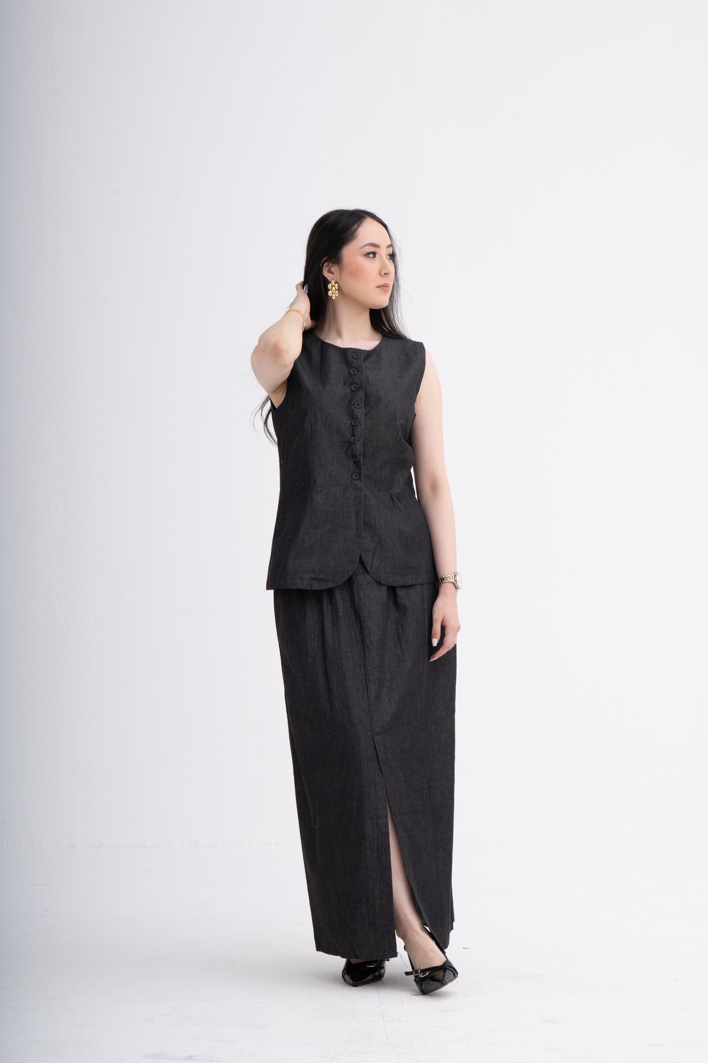 Corporate Wear - Cotton Denim Coord Set