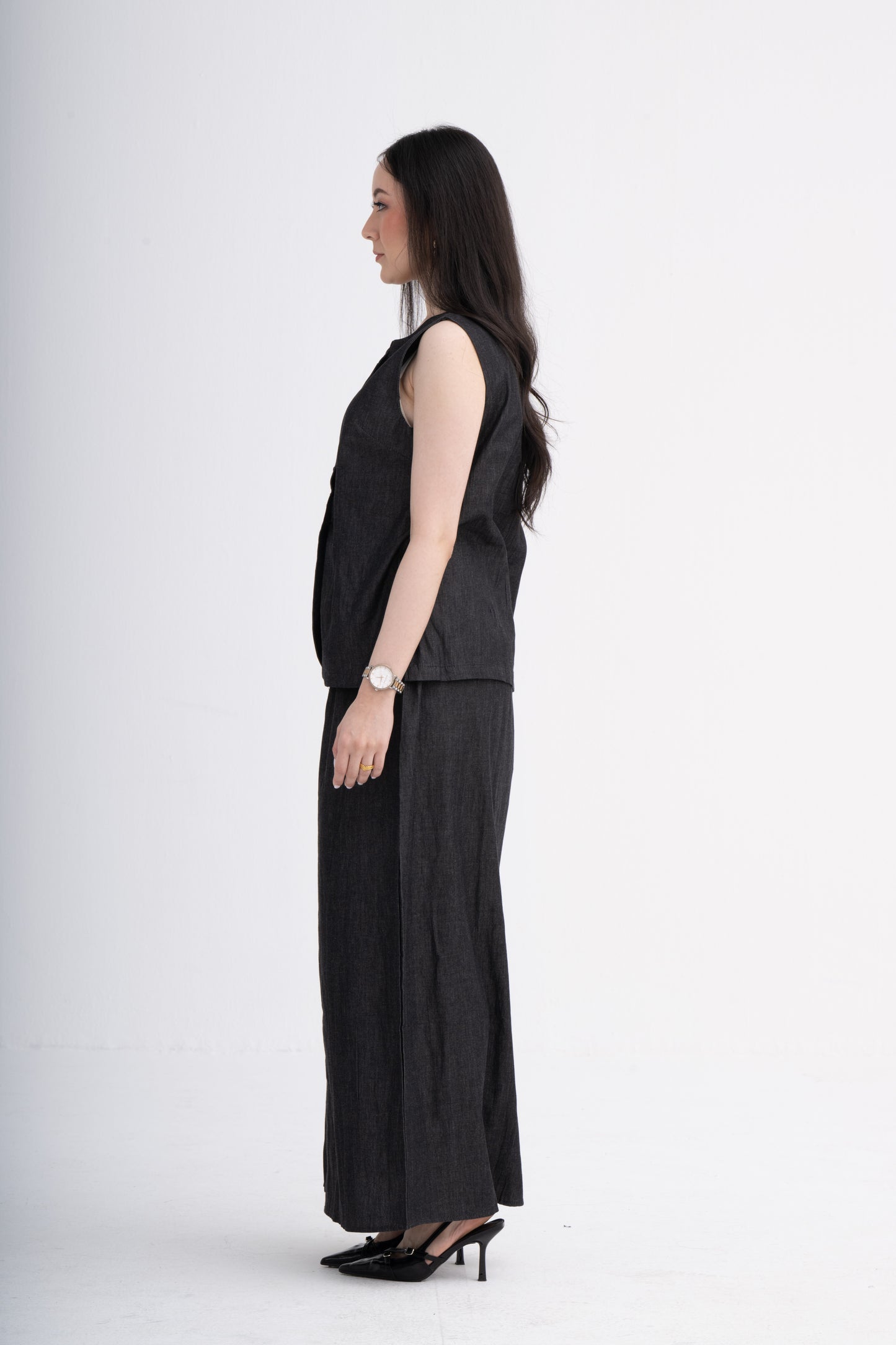 Corporate Wear - Cotton Denim Coord Set