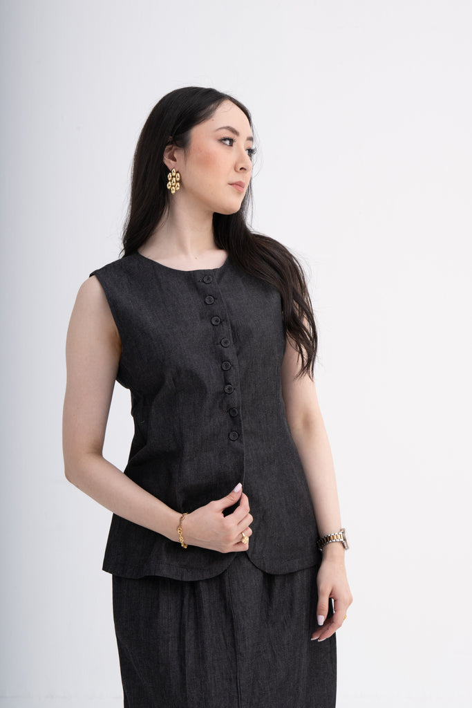 Corporate Wear - Cotton Denim Coord Set