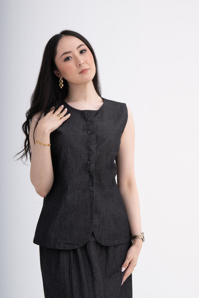 Corporate Wear - Cotton Denim Coord Set