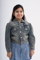 Black Rhinestone Jacket for Girls