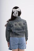 Black Rhinestone Jacket for Girls