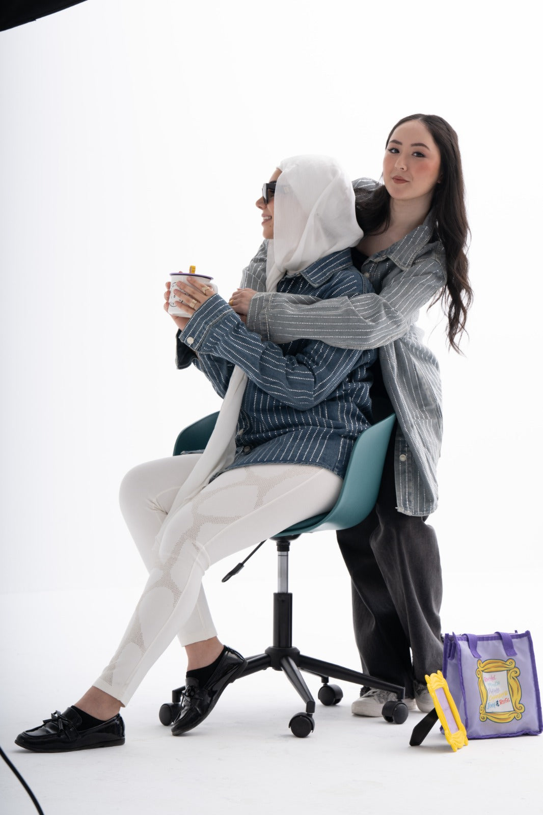Bling Pinstripe Denim Jackets – “The One with the Sparkle”