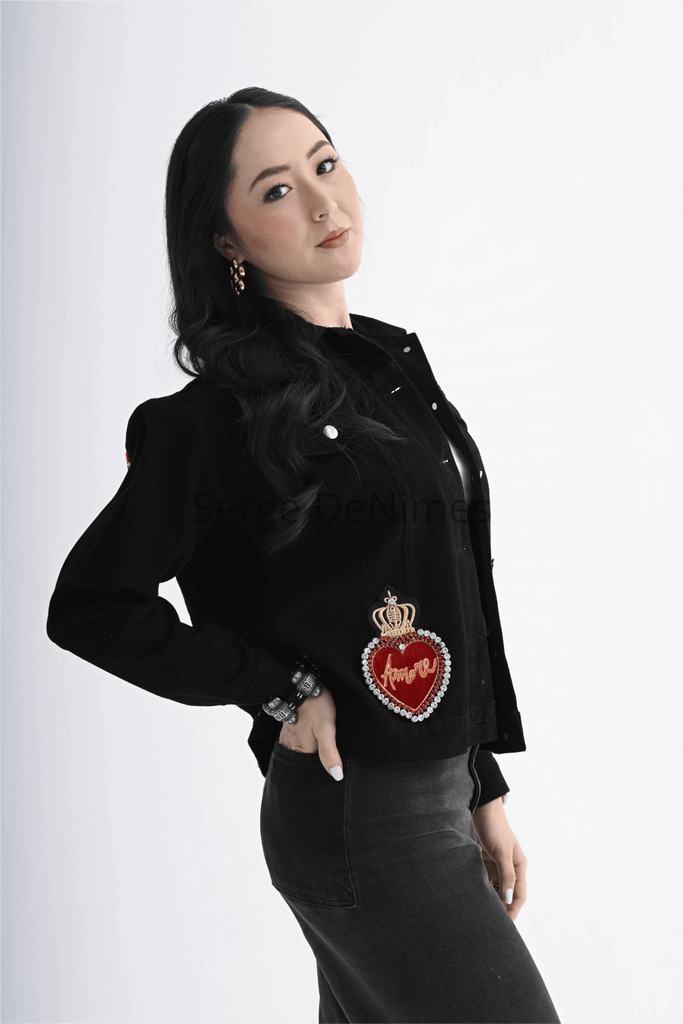 Classic Black Denim Jacket