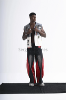 Graffiti Patchwork Denim Vest