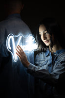 LED "Vacation" Denim Jacket – Unisex Statement Piece